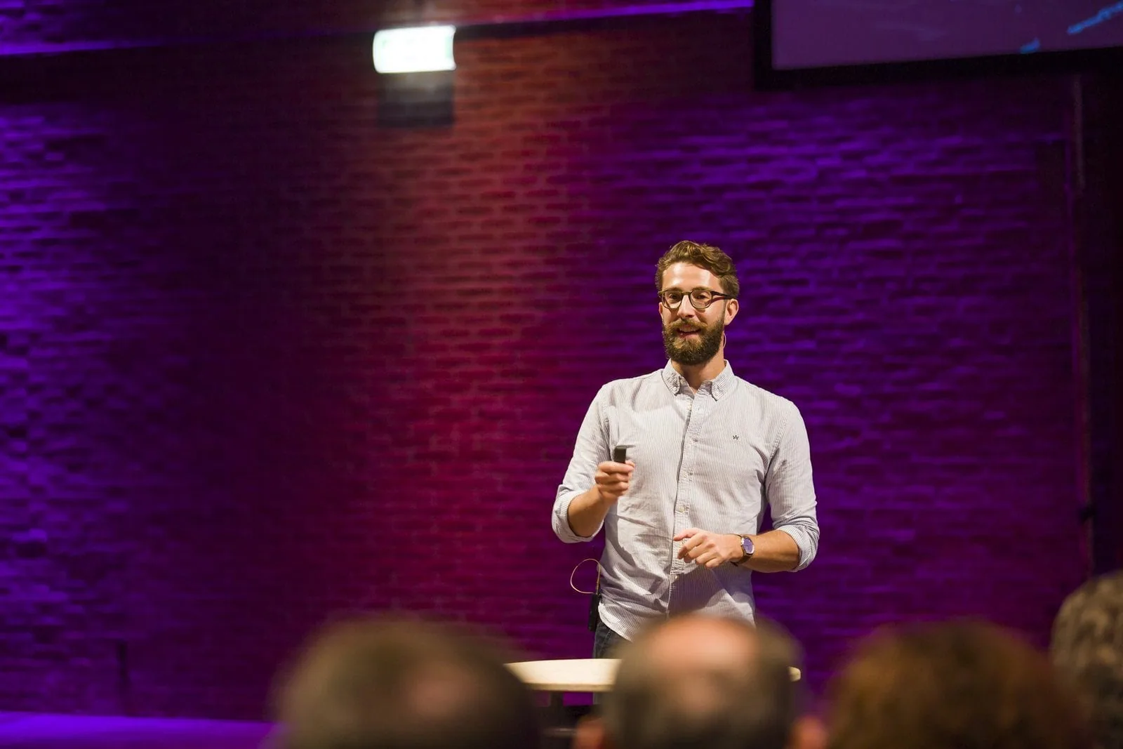Ruben Horbach op het podium bij Katapult